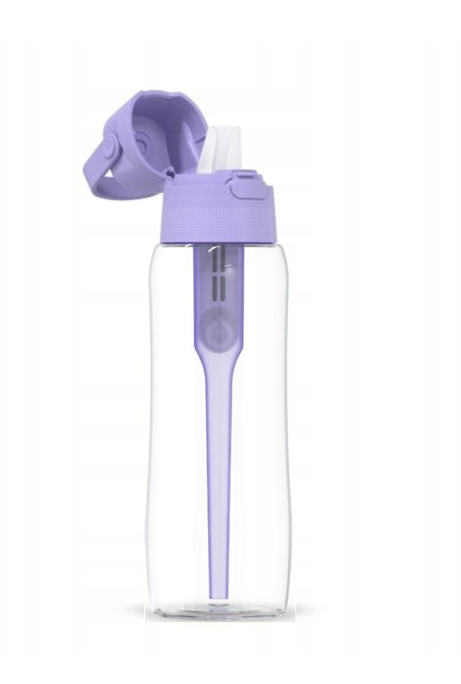 Filter bottle Dafi SOLID 0,7l clear lavender + coloured stopper Manufacturer code D.BUT.FIL.SOLID.0.7.FIT.LAV.P+szczoteczka