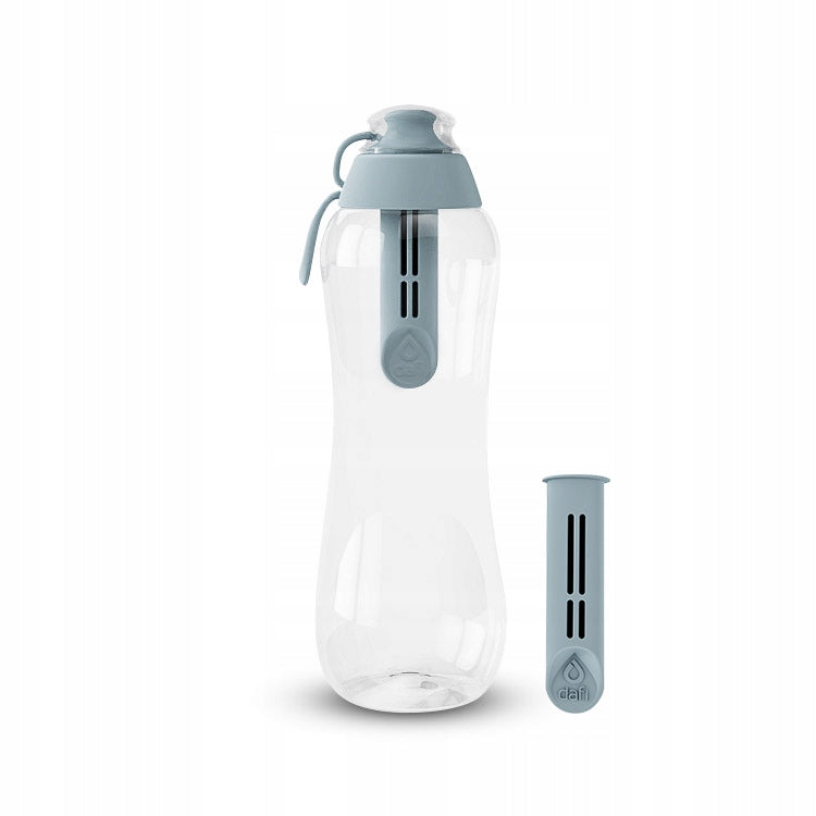Filter bottle Dafi Soft 0,5 L +2 carbon water filters steel grey