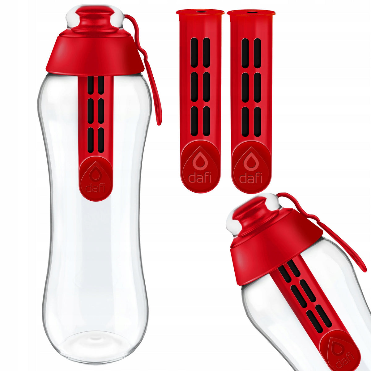 Filter bottle Dafi Soft 0,7 l red