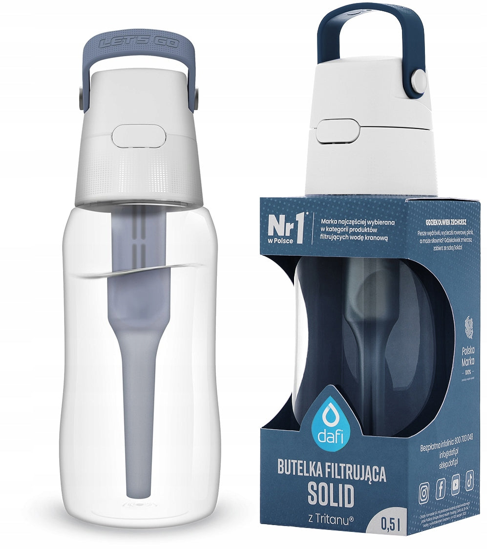 Filter bottle Dafi Solid 0.5 L STEEL / GREY