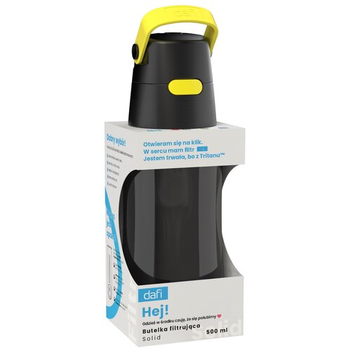 Filter bottle Dafi Solid 0.5 l black