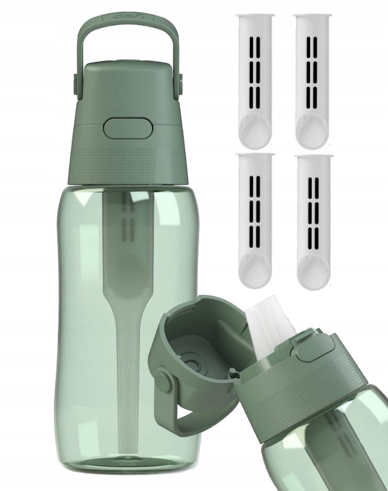 Filter bottle Dafi Solid 0,5l coloured sage + 4x water filter