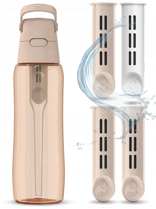 Filter bottle Dafi Solid 0,7l DYED Cappuccino + 4 FILTERS