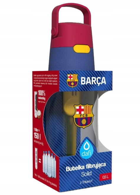 Filter bottle Dafi Solid FC Barcelona 0,5l With crest and stickers EAN (GTIN) 5906599505528