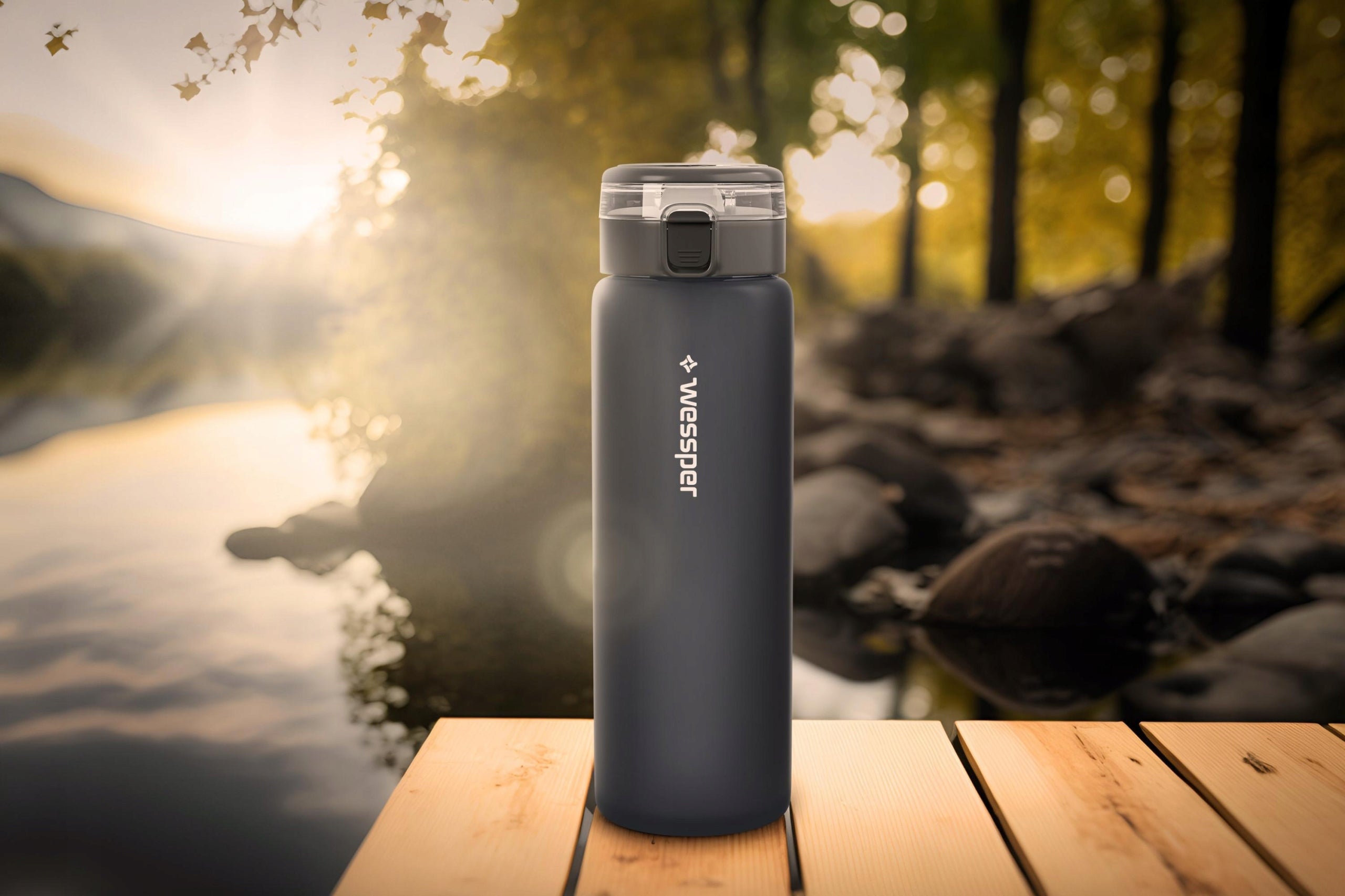 Filter bottle Wessper ActiveMax Clarti 0,68l graphite + 1x Filter Packaging status original