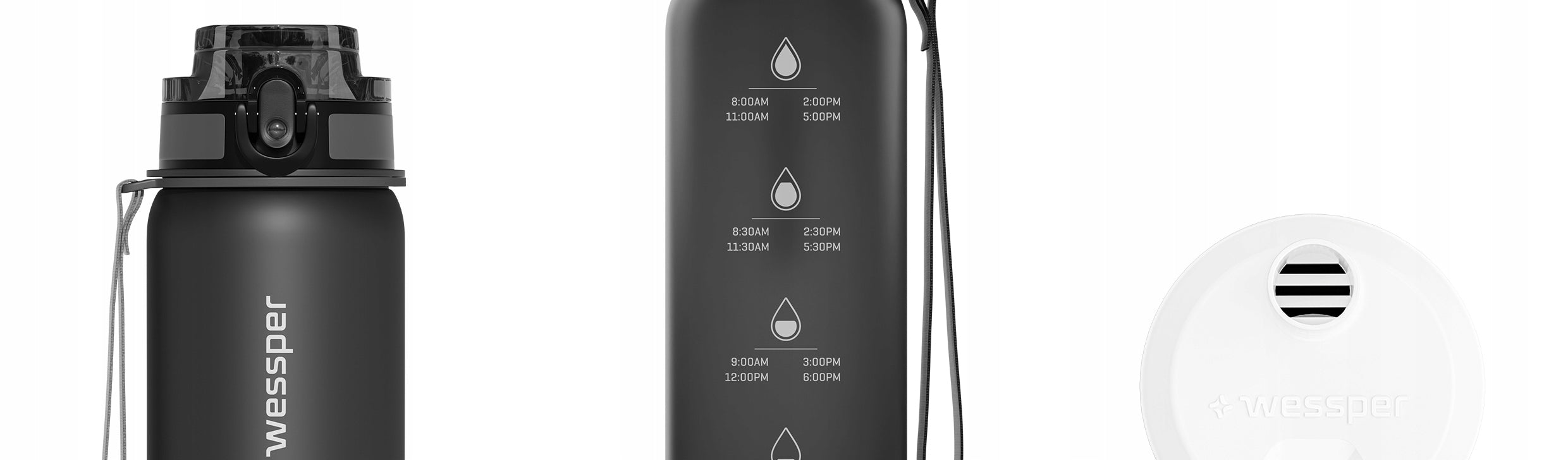 Filter bottle Wessper B4 TRITAN Actitex 1 l black Manufacturer code WES261-GR_WES454