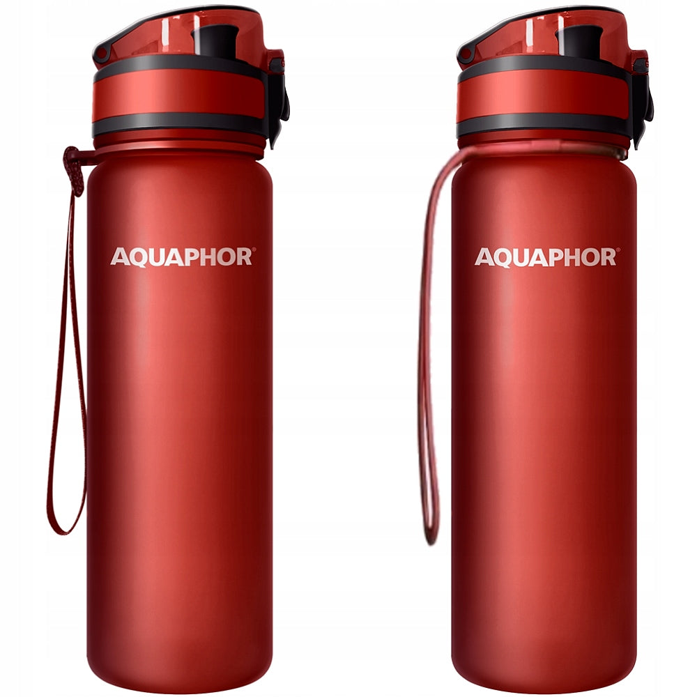 Filter bottle + cartridge Aquaphor City 0,5l red set of 2 Brand Aquaphor