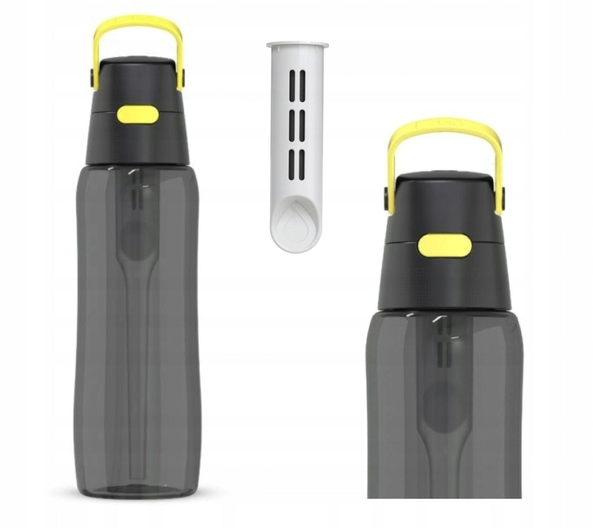 Filter bottle made of Tritan Dafi SOLID 0,7l Black Lemon + filter
