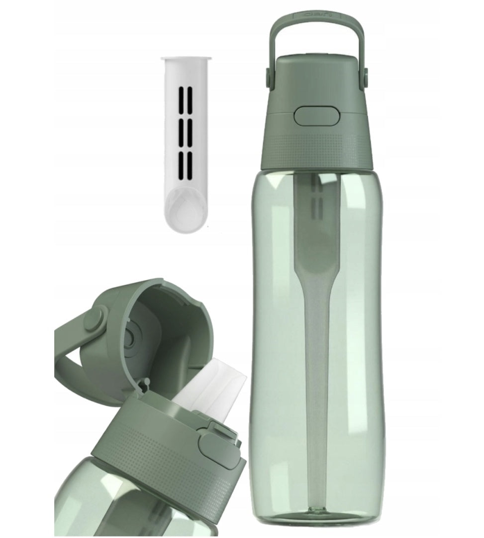 Filter bottle of Tritan Dafi SOLID 0,7l sage with 1 filter