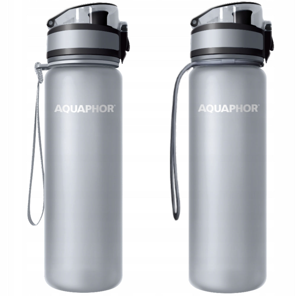 Filter bottle + water filter Aquaphor City grey 0,5l 2 pcs Brand Aquaphor