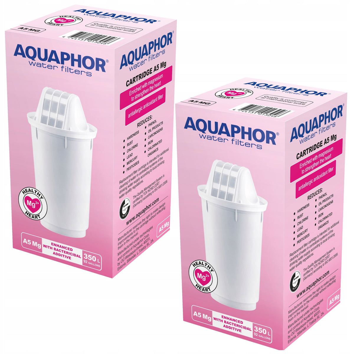 Filter cartridge enriching water with magnesium Aquaphor A5 Mg set of 2