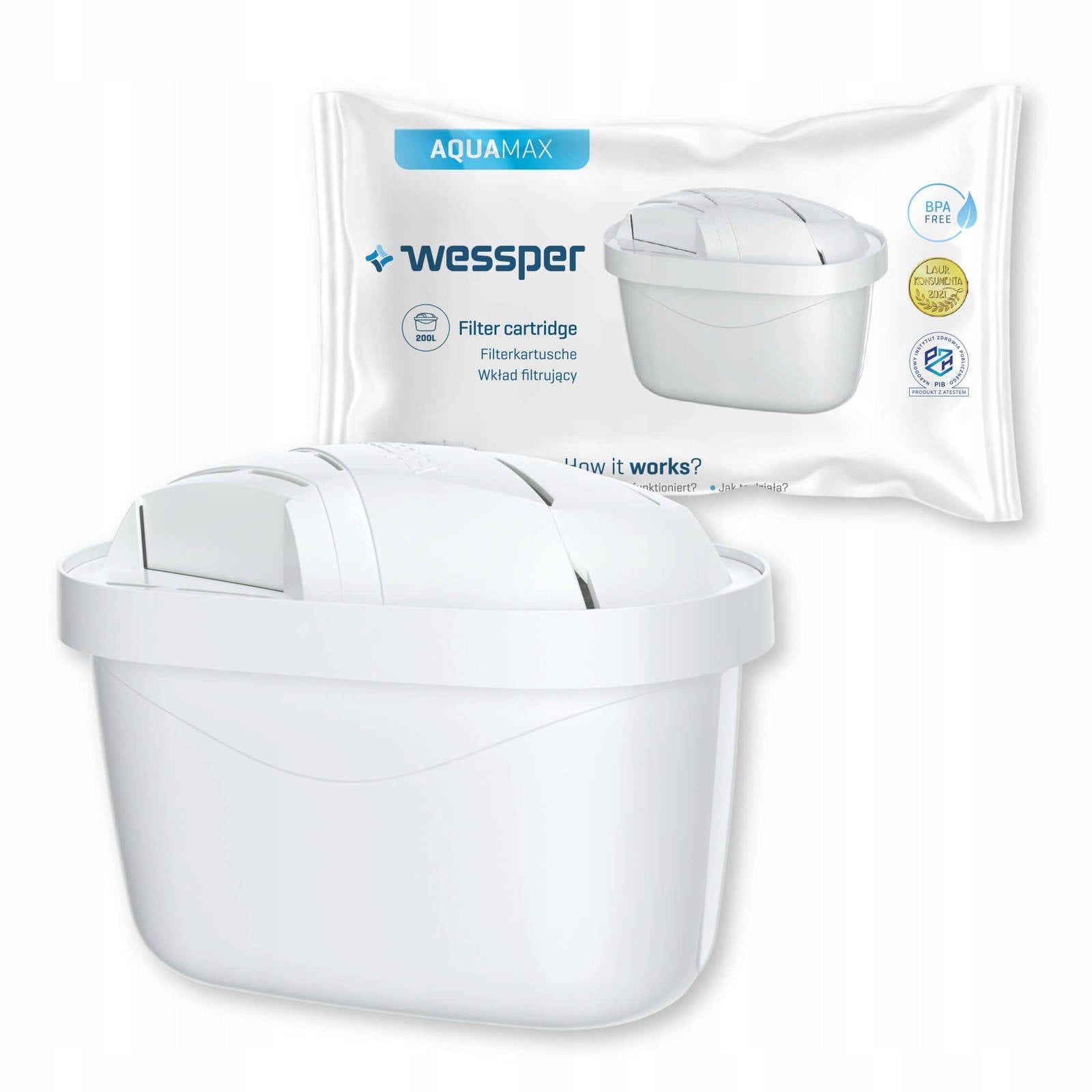 Filter cartridge filter Wessper Aquamax for Brita Dafi Aquaphor jug 10pcs Manufacturer code WES003-10