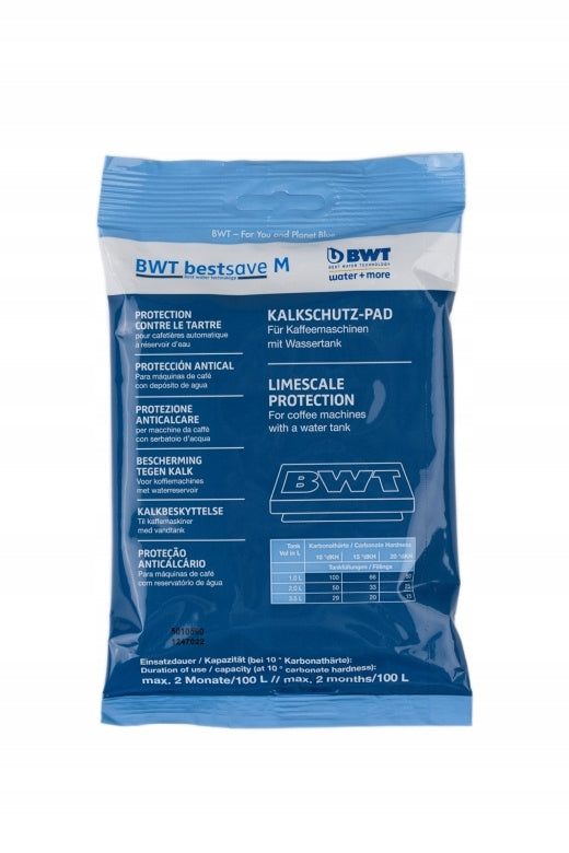 Filter cartridge for coffee machine BWT bestsave size. M - up to 100l Brand BWT