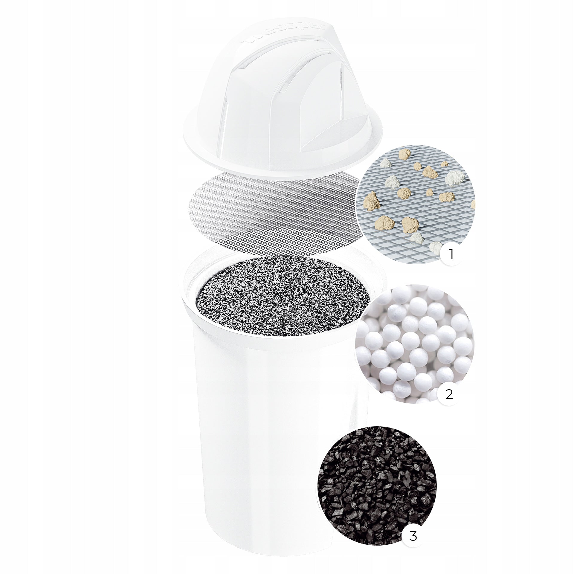 Filter cartridge for jug Wessper AquaClassic Standard 1 pc Packaging status original