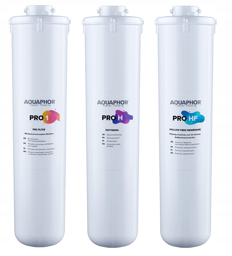 Filter cartridge set Pro 1 Pro H Pro Hf for Aquaphor ECO H PRO 3 pcs. Manufacturer code wkłady ECO H PRO