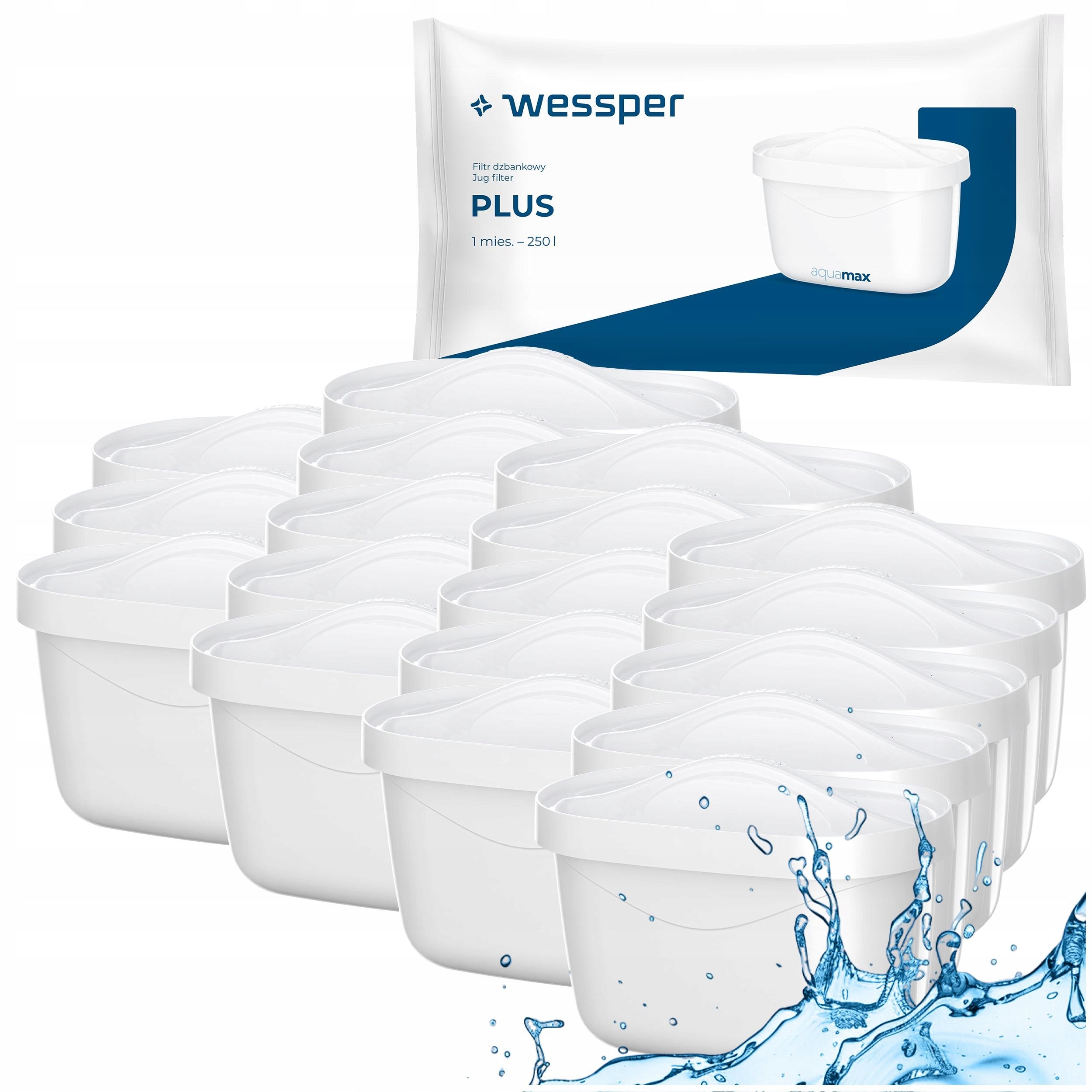Filter cartridge water filter Wessper aquamax Plus for filter jug 20