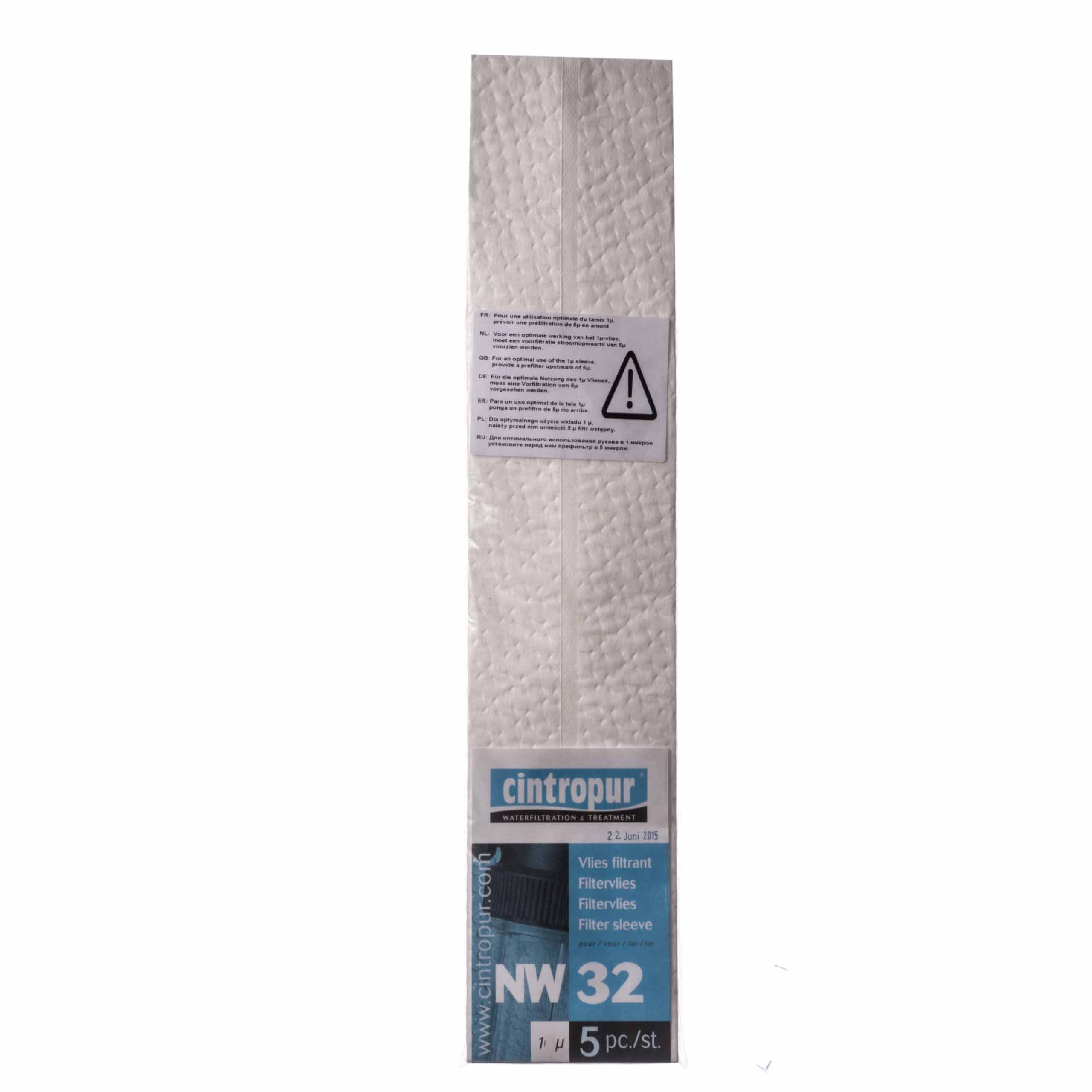 Filter cartridges Cintropur NW 32, 1 micron, 5 pcs. Manufacturer code NW32 1 MICRON