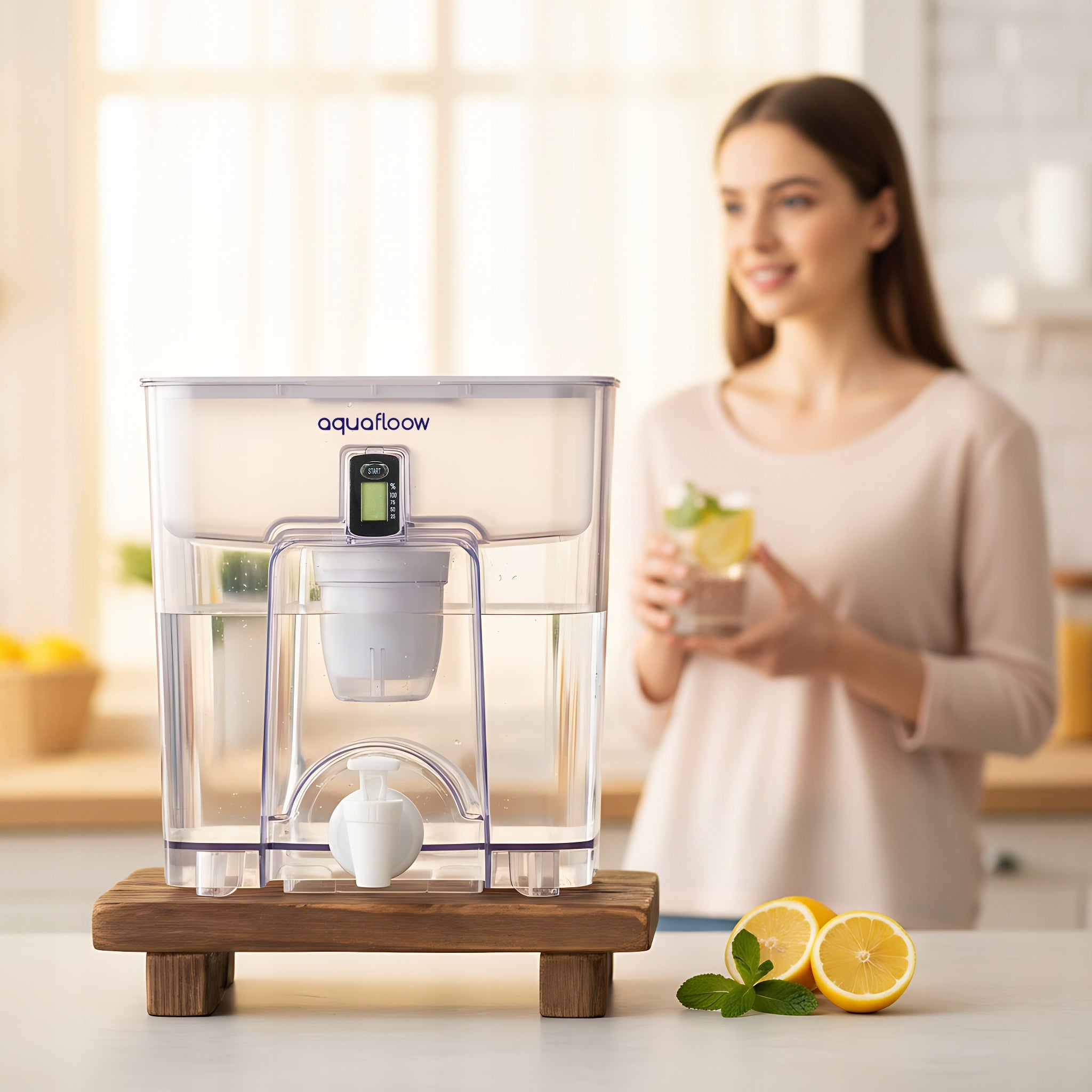 Filter jug AquaFloow 9,5 XL for filters / water dispenser Brand AquaFloow