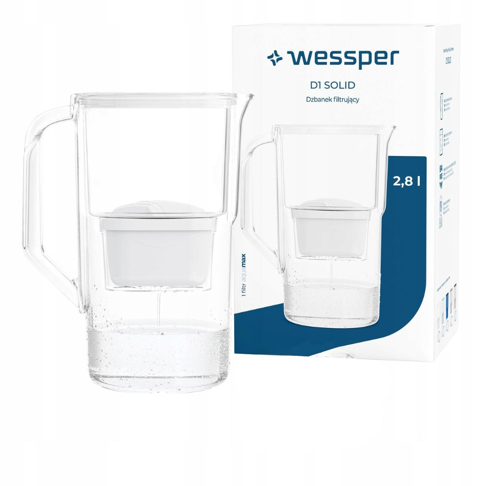 Filter jug Aquamax BASIC 2,8l WESSPER White + CARTRIDGE