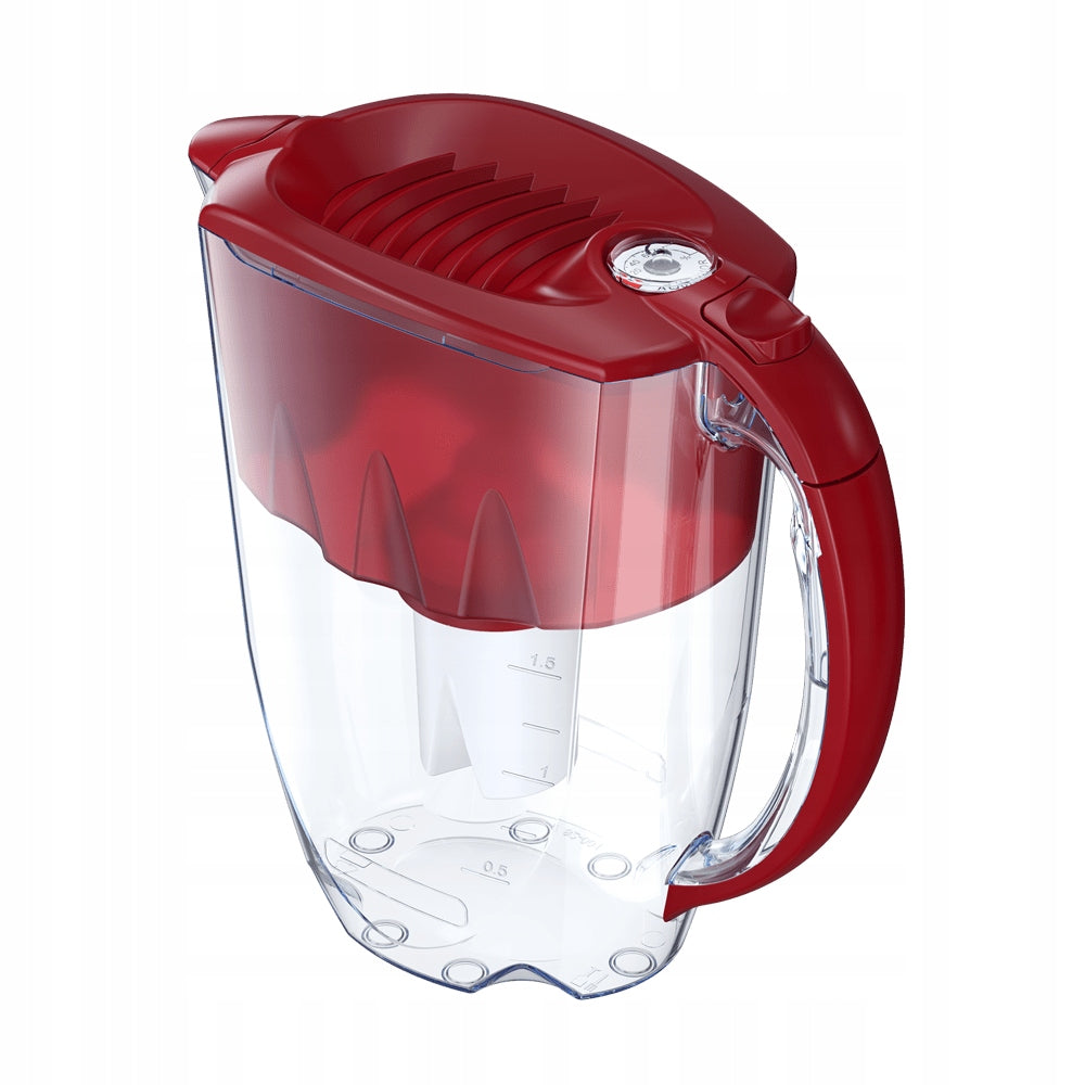 Filter jug Aquaphor 2,8l with counter + 6 x Standard B15, red Brand Aquaphor