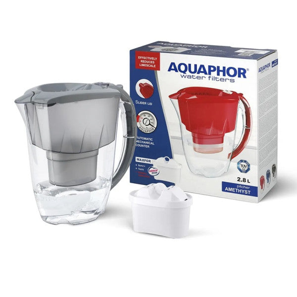 Filter jug Aquaphor Amethyst 2,8l grey +1 cartridge B100-25