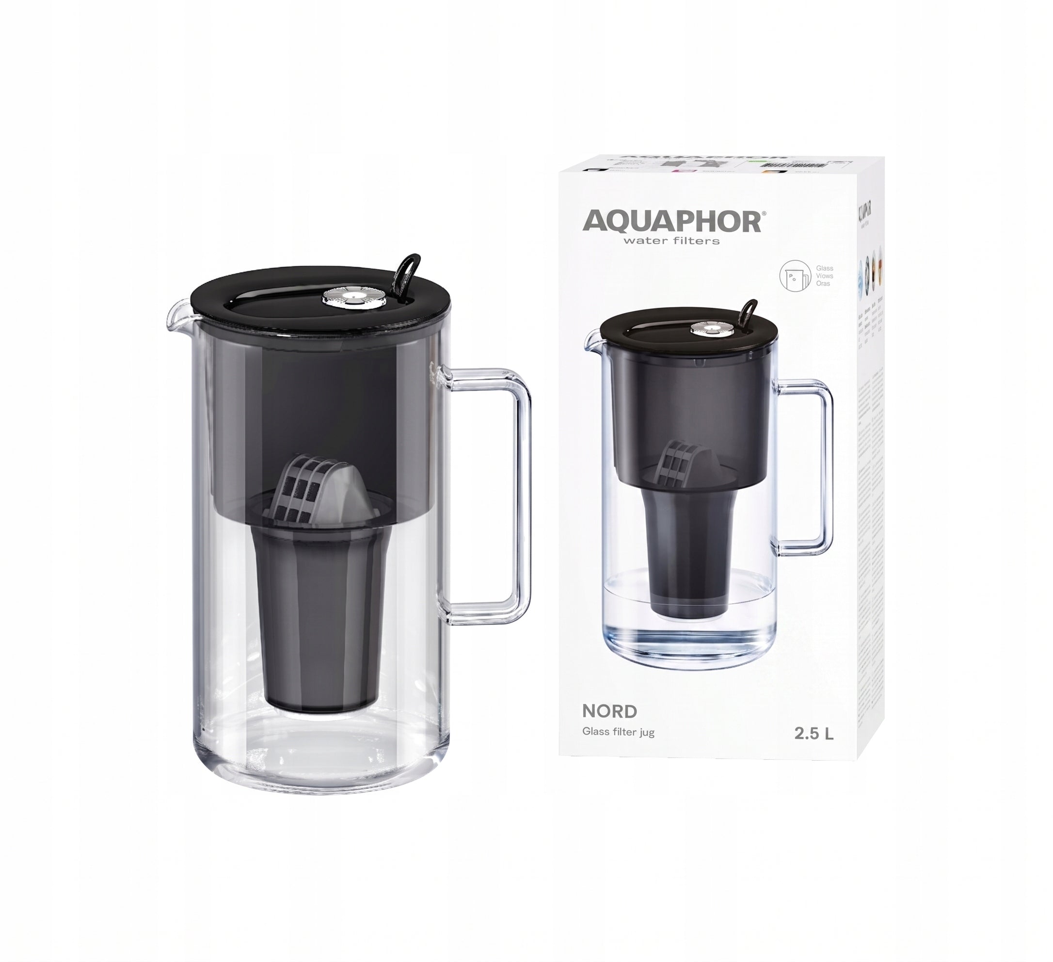 Filter jug Aquaphor Nord A5 2,5l black