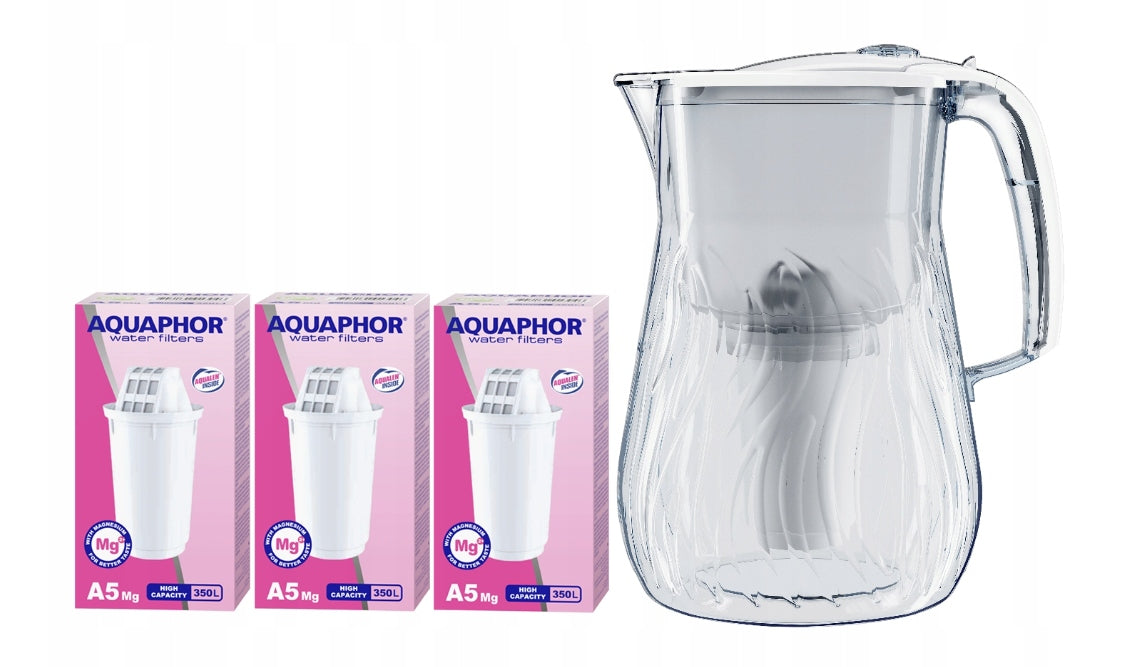 Filter jug Aquaphor Orleans 4.2l white with 3 inserts A5 Mg