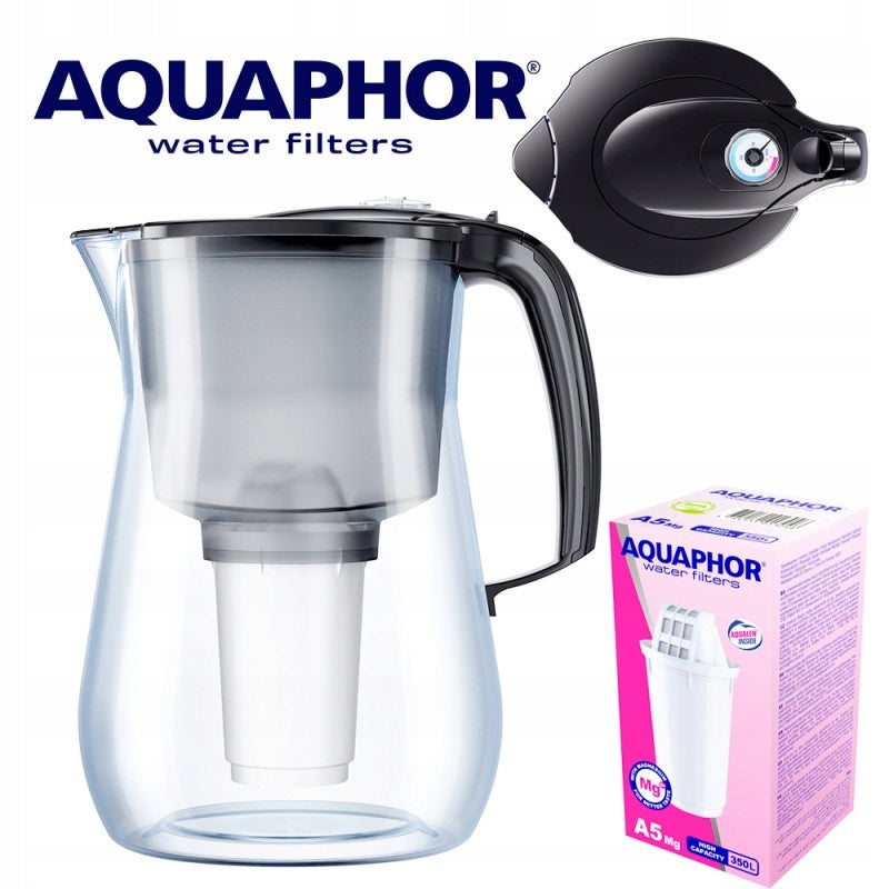 Filter jug Aquaphor Provence 4,2 l black QUICK FILTRATION | DURABLE Packaging status original