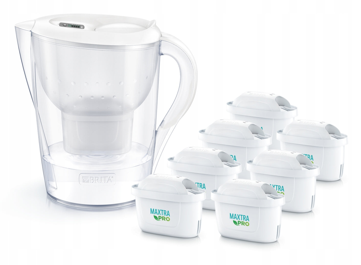 Filter jug BRITA Marella XL 7x Maxtra PRO cartridge , Active bottle Brand Brita