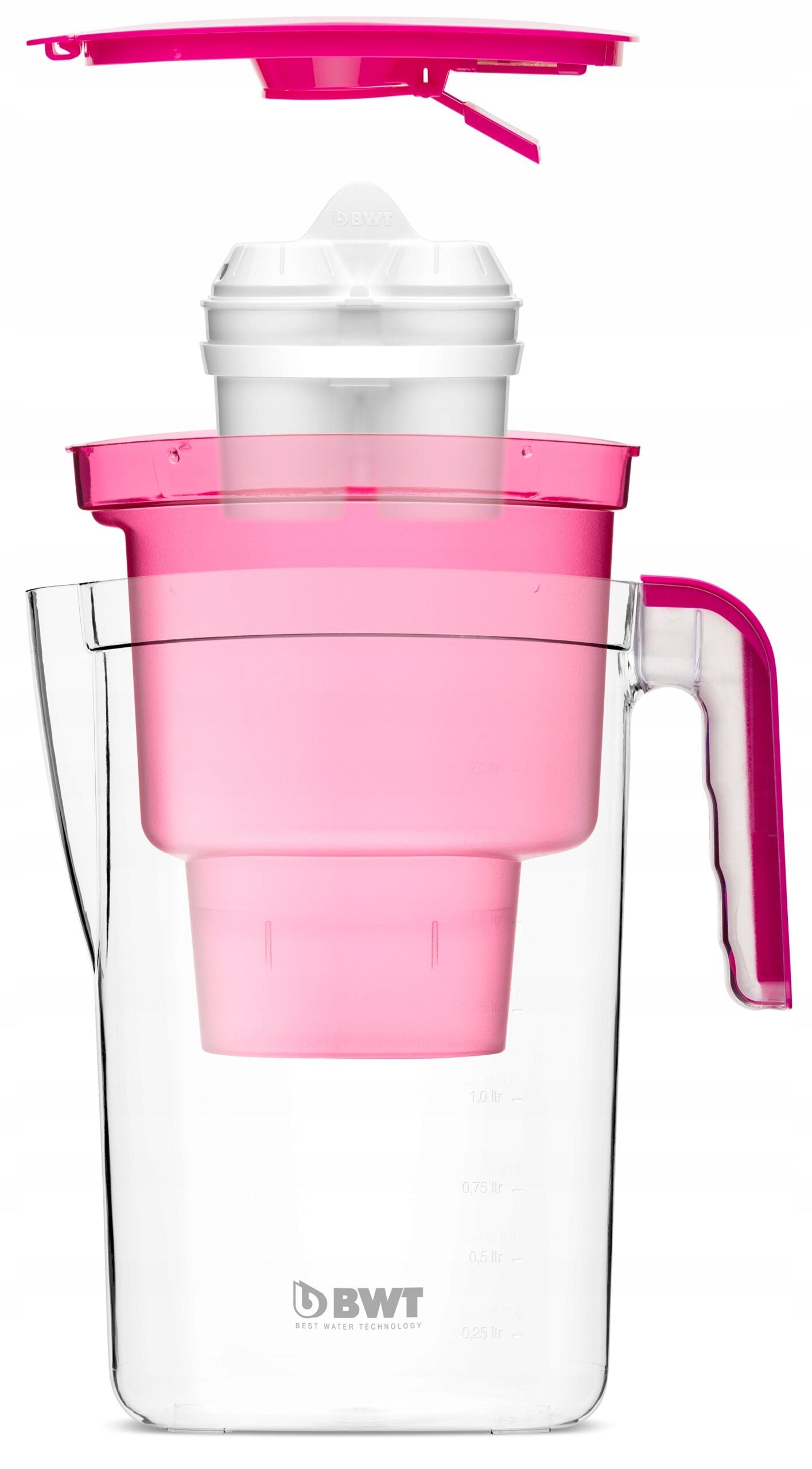 Filter jug BWT Vida + 3 cartridges MG2+ Pink Brand BWT