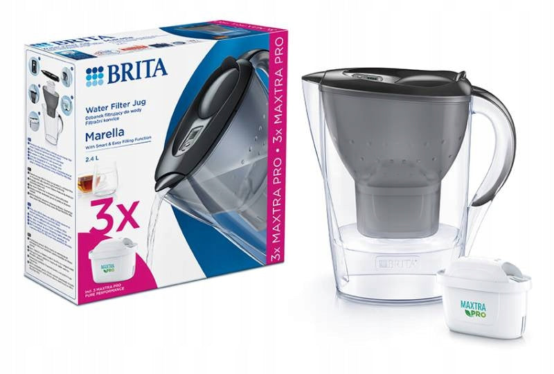 Filter jug Brita Marella 2,4L graphite with 3 filters Brita MAXTRA PRO Brand Brita