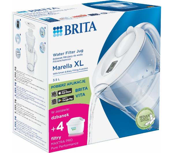 Filter jug Brita Marella XL 3,5l 4 cartridges white