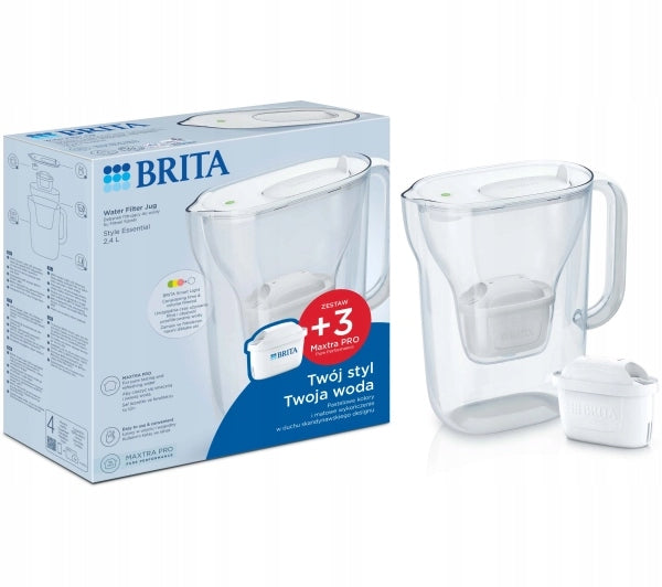 Filter jug Brita Style Essential 2,4l White + 3 cartridges