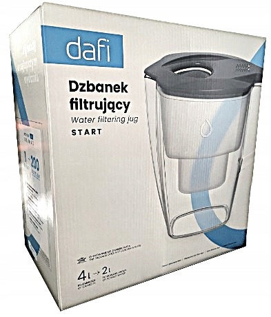 Filter jug DAFI Start 4l + 5 x filter Dafi Unimax Colour Grey Manufacturer code 106555+928483