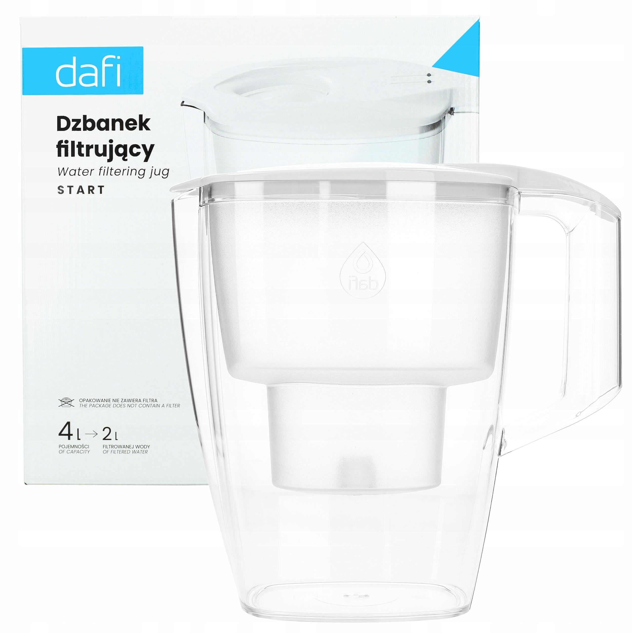 Filter jug Dafi Start 4 l colourless
