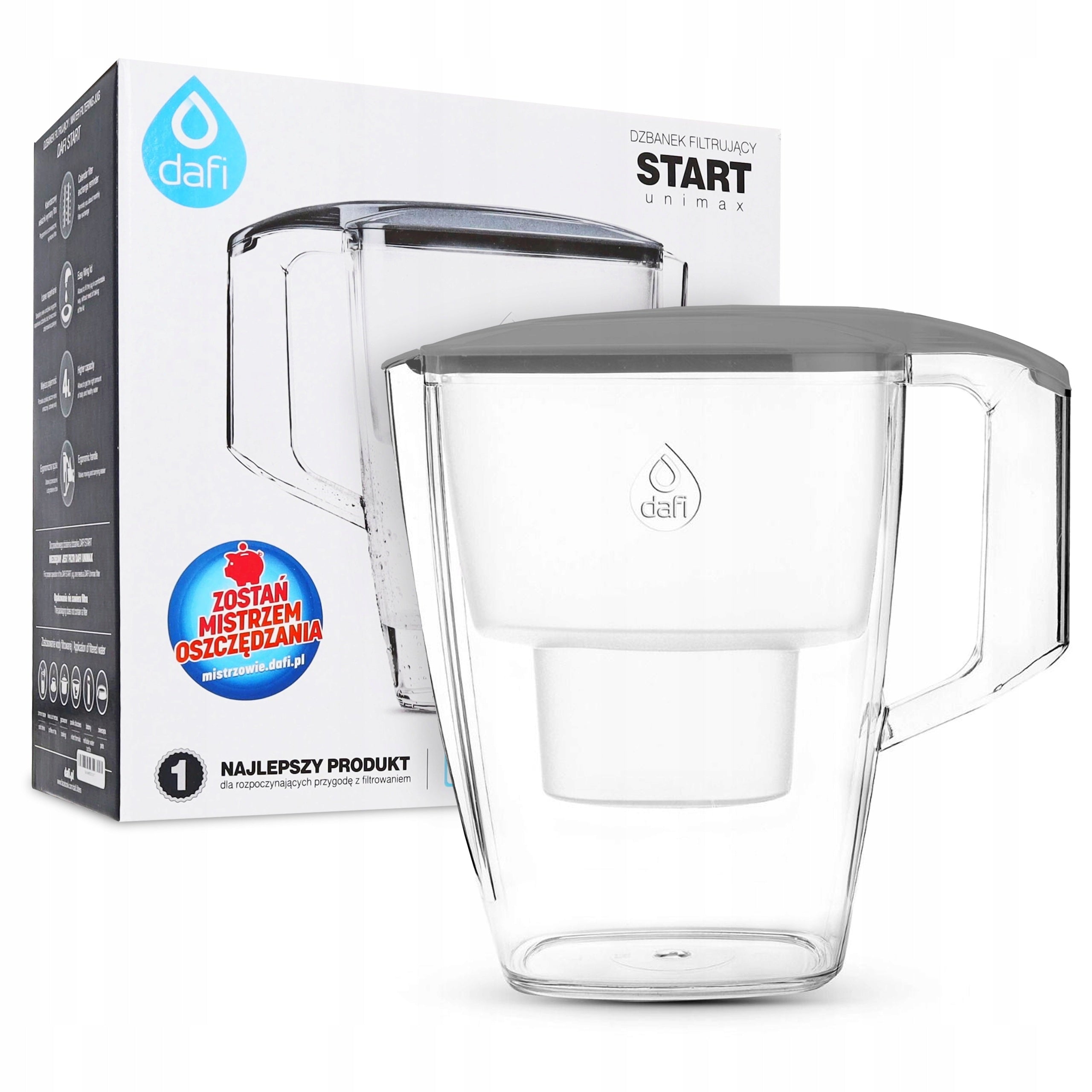 Filter jug Dafi Start 4 l silver/grey