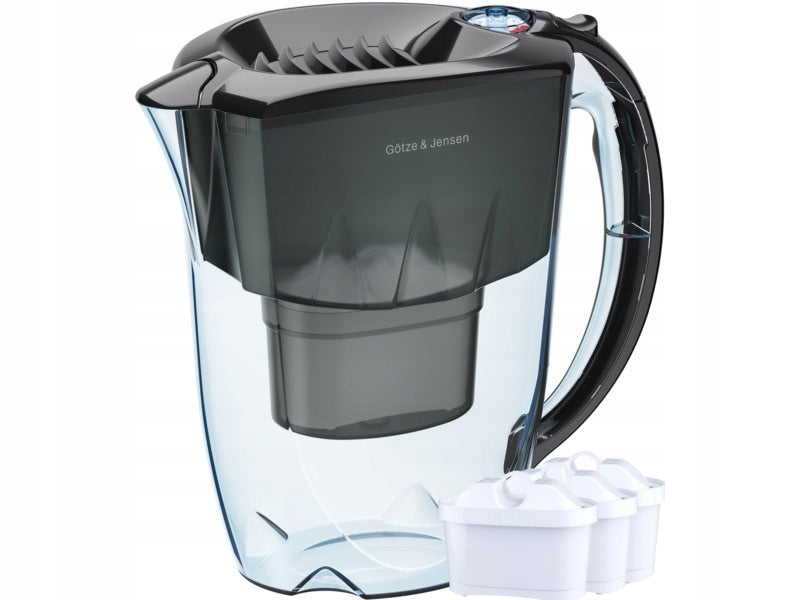 Filter jug GÖTZE & JENSEN FJ500 Black + 3 FF100-300 cartridges