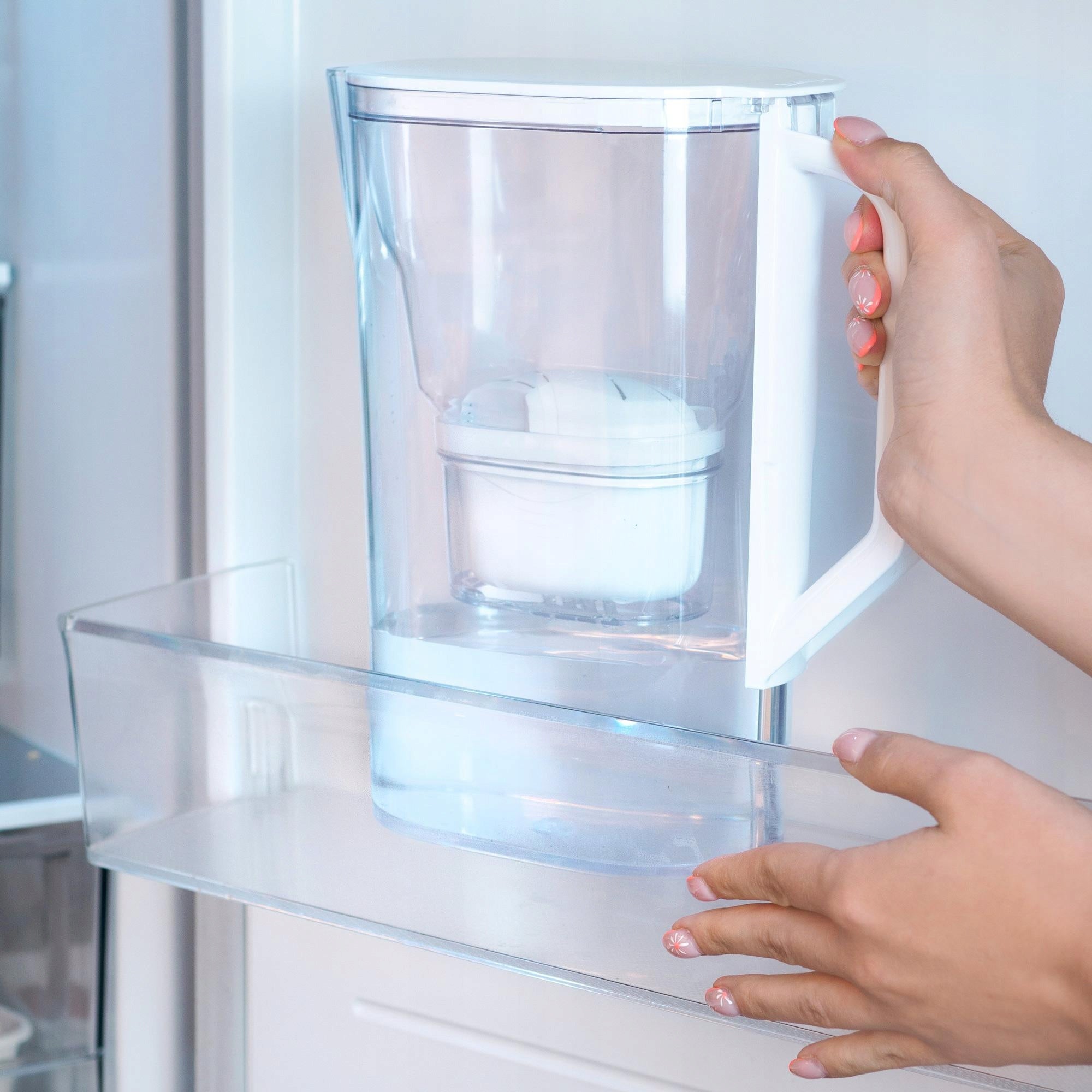 Filter jug Wessper D3 SLIM 2,7l white + 4 x aquamax filter Manufacturer code WES205-WH-WH+3