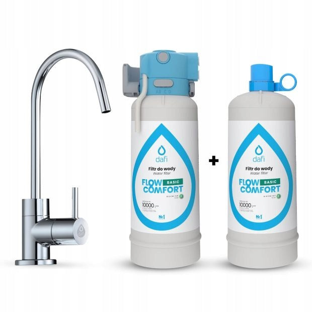 Filter system Dafi FLOW COMFORT 2x Basic filter (DC10) + ALTO chrome tap