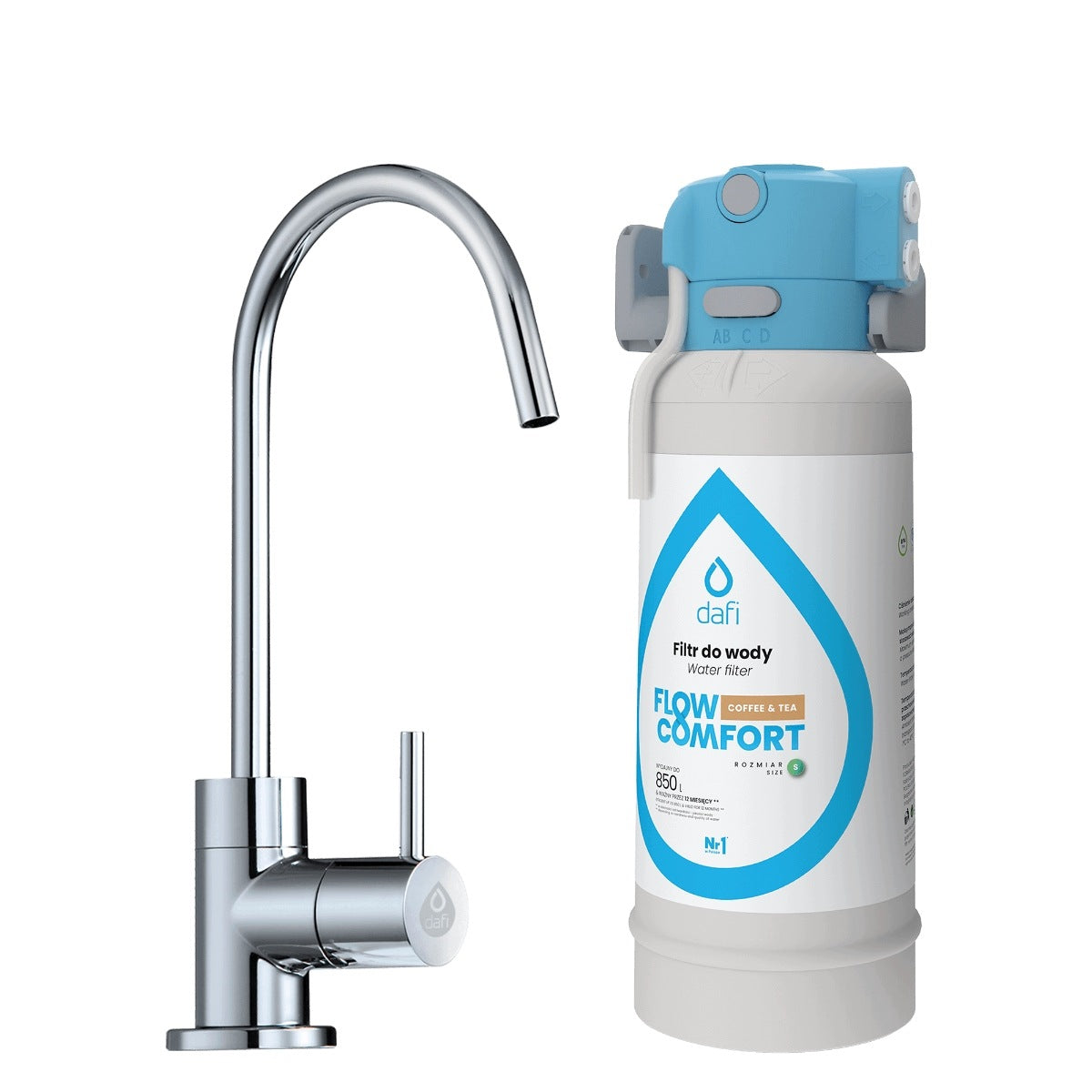 Filter system Dafi FLOW COMFORT COFFEE TEA + tap ALTO chrome