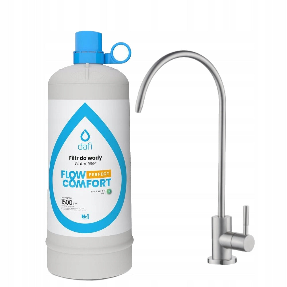 Filter system Dafi FLOW COMFORT + tap for filtered water ALTO chrome Manufacturer code Filtr pod zlew 00033.1