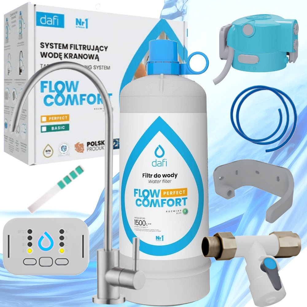 Filter system Dafi FLOW COMFORT + tap for filtered water ALTO chrome
