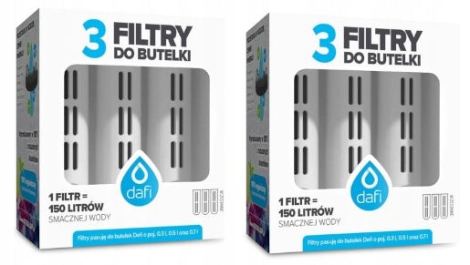 Filters for bottle DAFI Solid 6 pcs. Colour White EAN (GTIN) 5904870073384