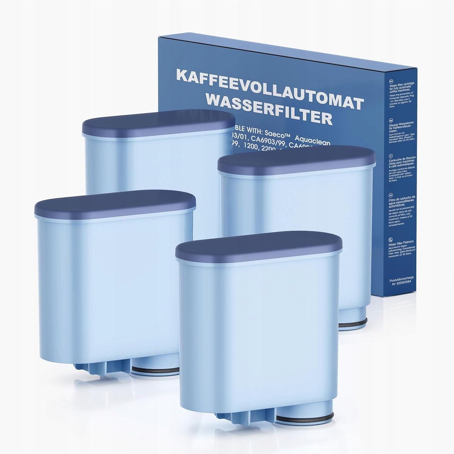 Filtr wody Mutital do ekspresu Philips Saeco CA6903 Zamiennik 4 szt Packaging status original
