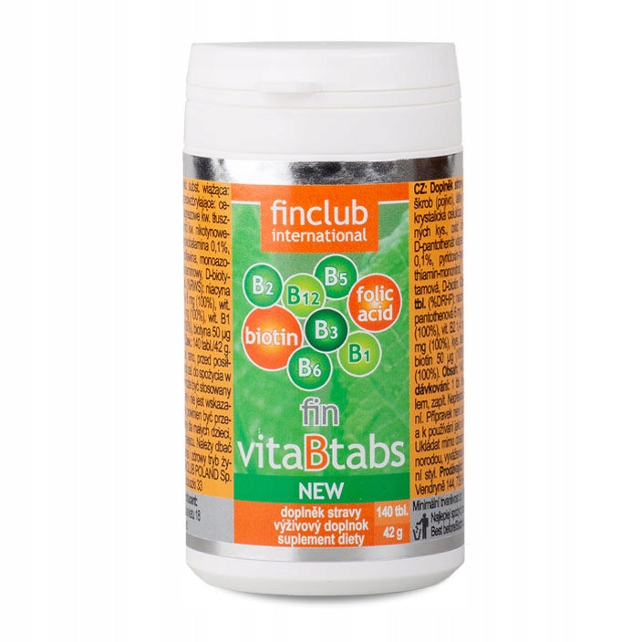 Finclub VitaBtabs Fin vitamin complex with gr B biotin folic acid 140 tabl Packaging status original