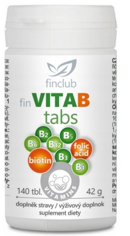 Finclub VitaBtabs Fin vitamin complex with gr B biotin folic acid 140 tabl