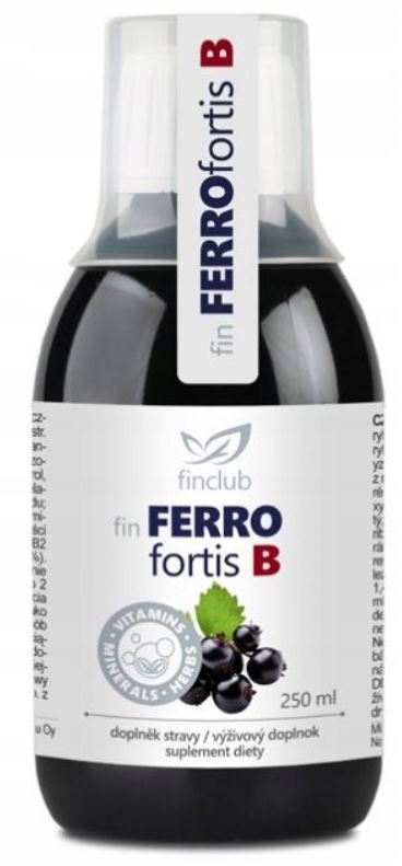 Finclub liquid 250 ml plant iron cardiovascular system Ferrofortis B