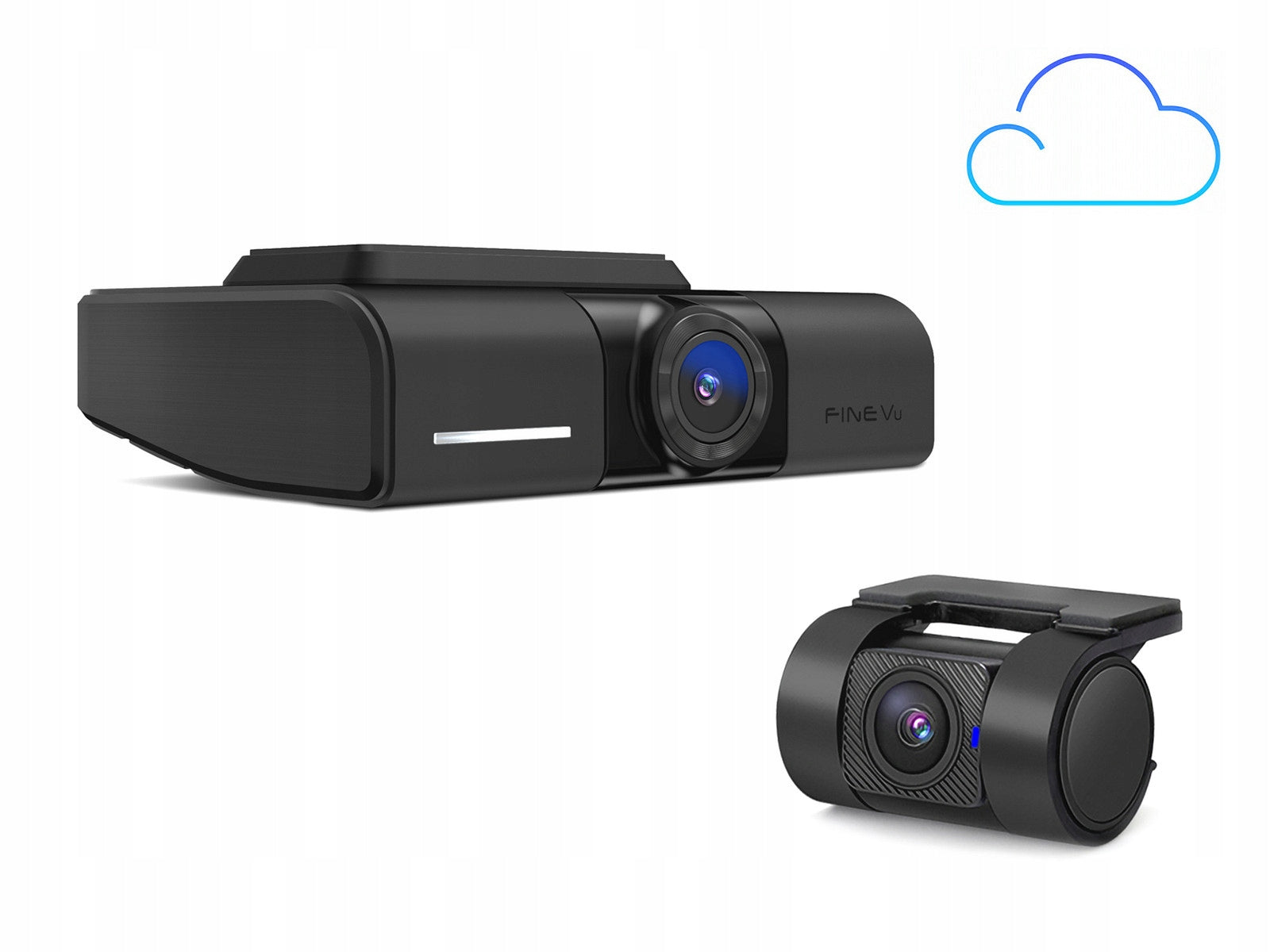 FineVu GX1100 DVR - QHD+QHD 2xHDR Wi-Fi GPS Speed Camera Cloud
