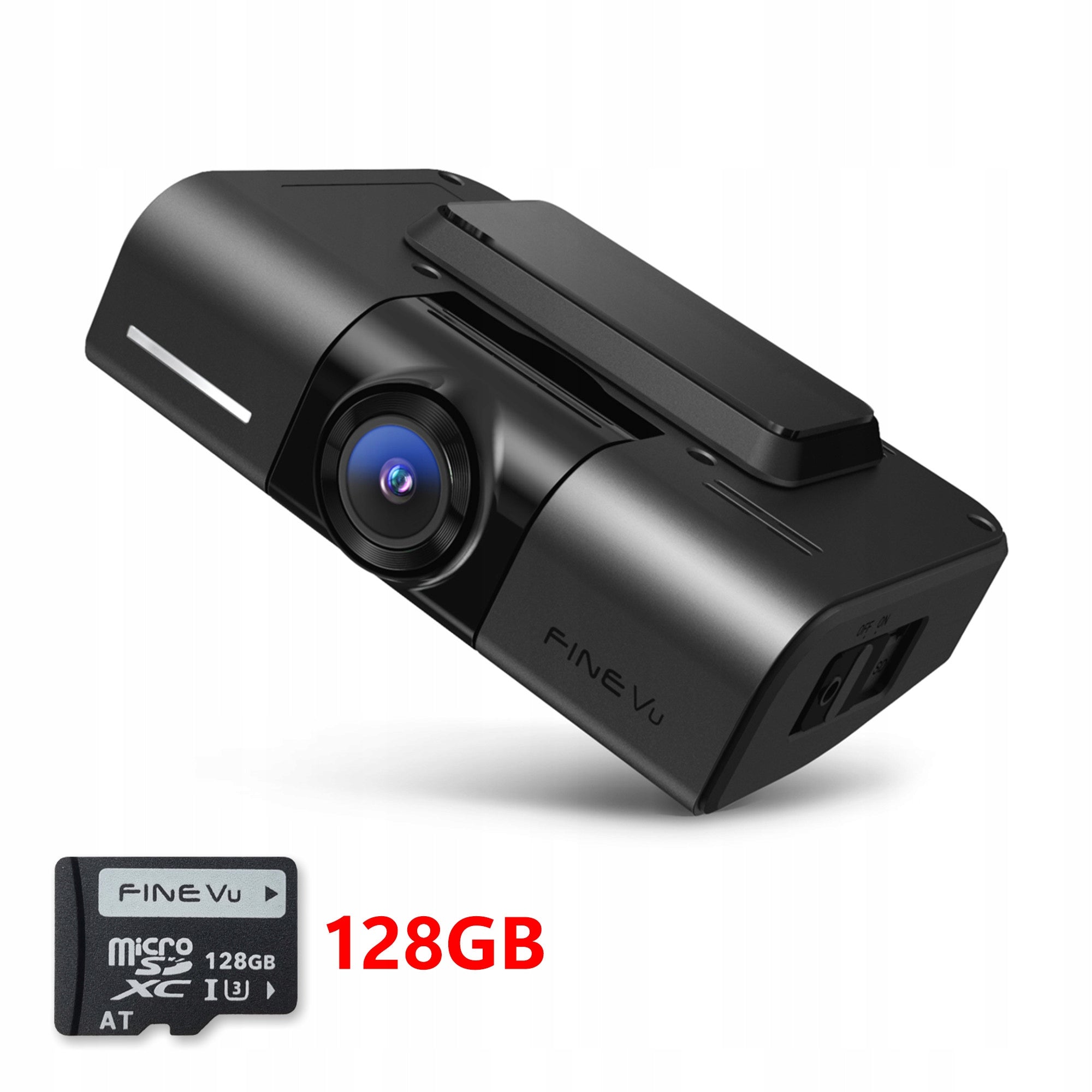 FineVu GX400 1CH /128GB DVR - QHD HDR Wi-Fi GPS Speed Camera, Parking