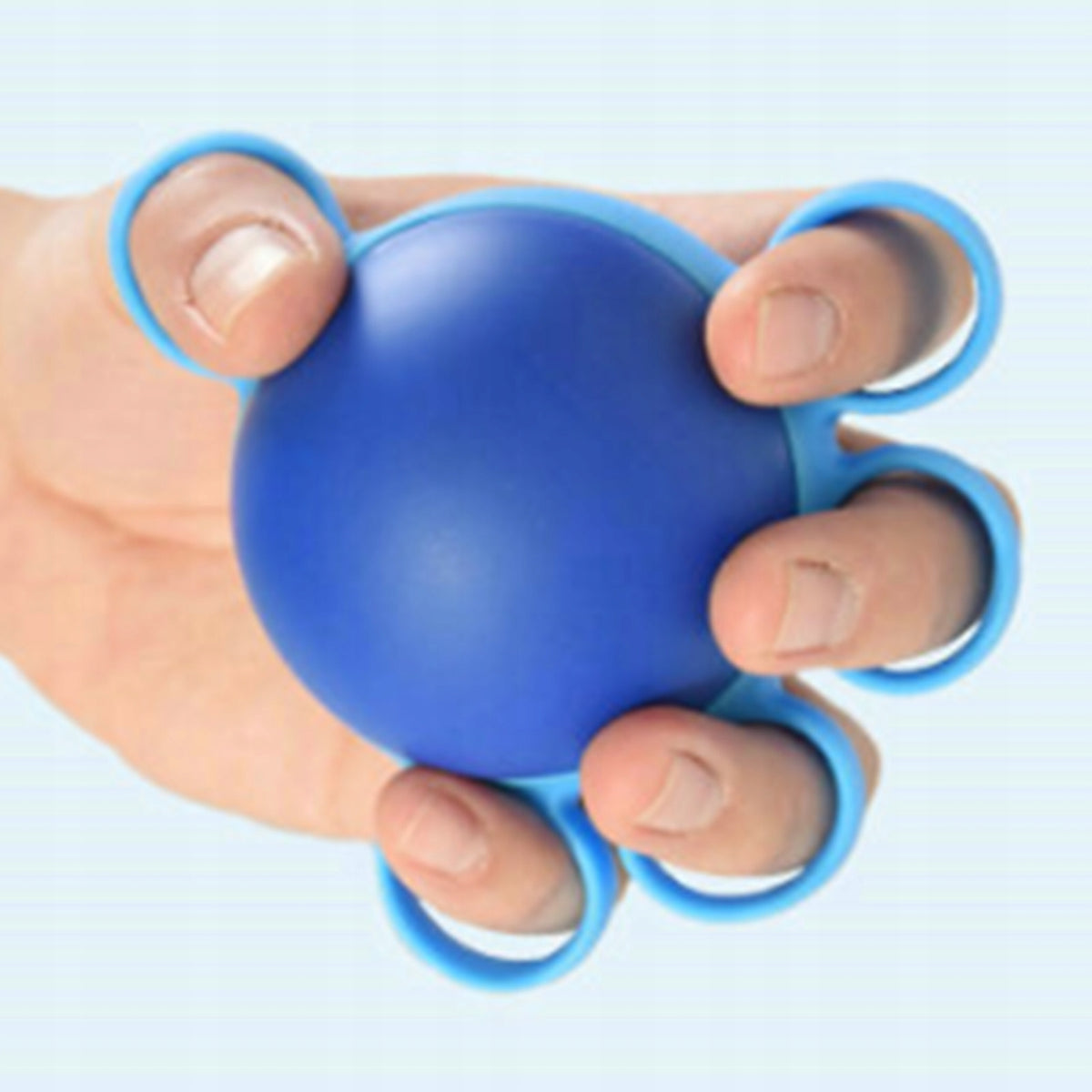 Finger Exercise Ball Flexible Silicone Hand Therapy with PU Ball Color transparent